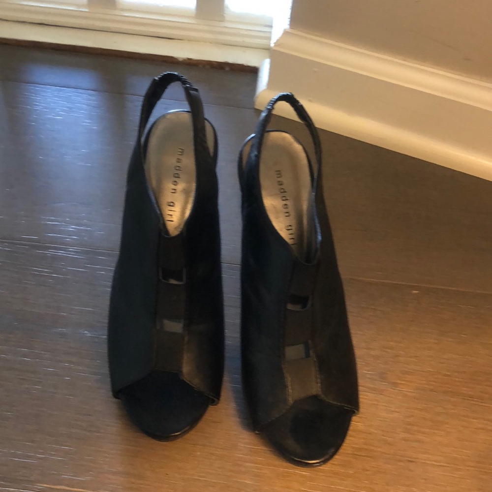 Madden Girl Peep Toe Sling Back Platform Heel